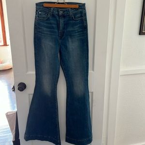 7 for All Mankind wide leg / flare jeans, size 29